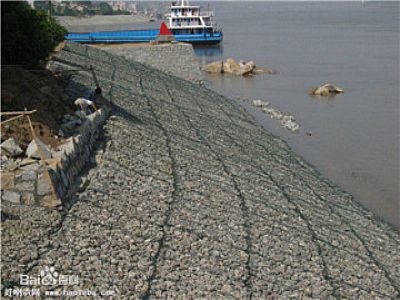安定湖北三斗坪鍍鋅石籠網護坡工程